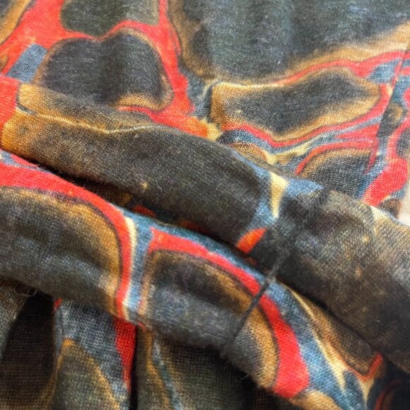 Isabel Marant Marble-Print Linen & Silk Jersey Dress - Size XS / US 2 / FR 36 - Picture 10 of 11